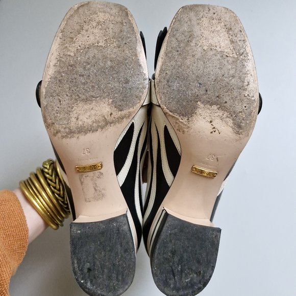 Gucci marmont zebra leather heels - Picture 7 of 8